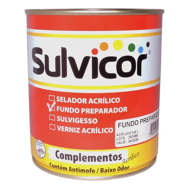 Fundo Preparador De Paredes E Gesso Base Água 900ml Sulvicor
