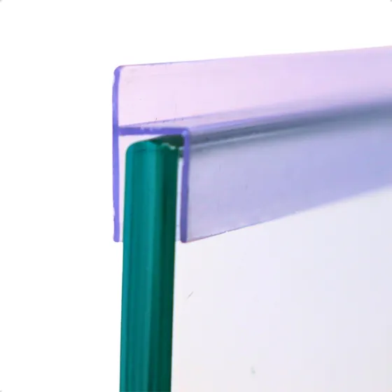 Perfil Vedação Batedor Box Sacada Vidro 8mm Aba Rígida 2m