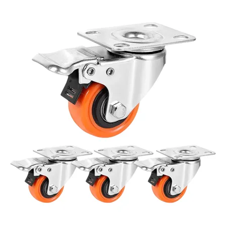 Ruedas Giratorias Para Muebles Con Freno 2 Pulgadas Set De 4