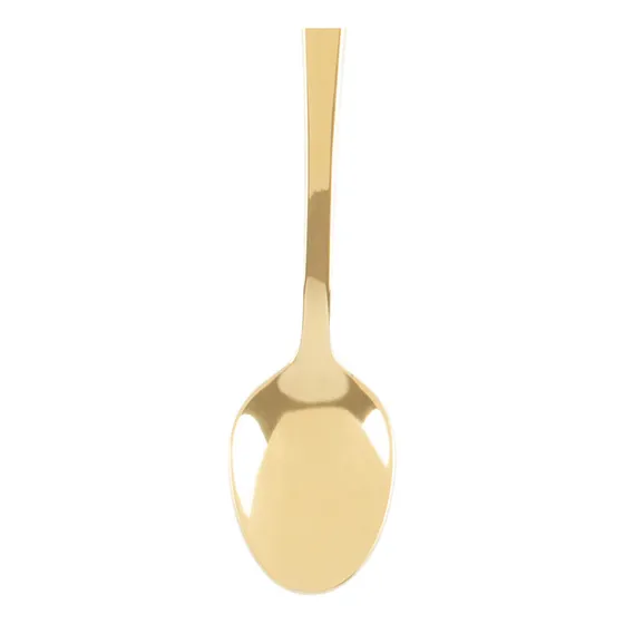 Conjunto 6 Colheres Aço Inox P/café Berna Dourado
