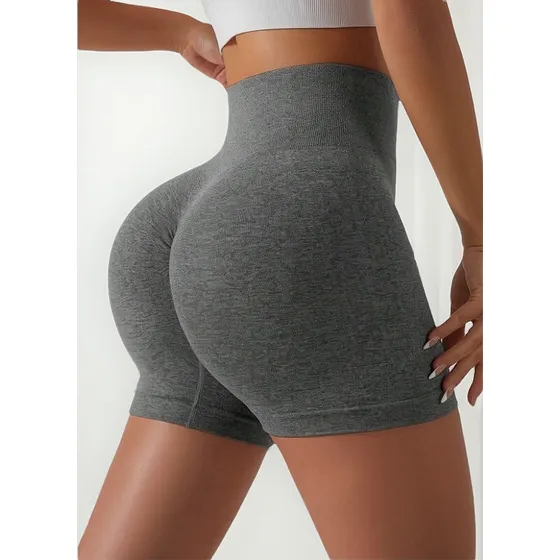Short Push Up C/ Frunce Levanta Cola Deportivo Spandex Corto