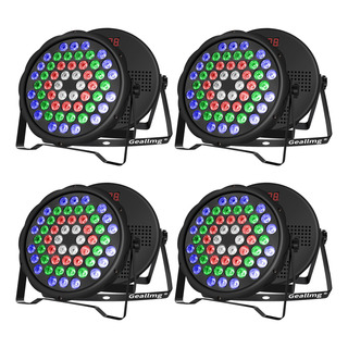 Cañón De Leds Rgb 54w Rítmico Dmx Multicolor, 4 Piezas Cañón De Leds Rgb 54w Rítmico Dmx Multicolor, 4 Piezas