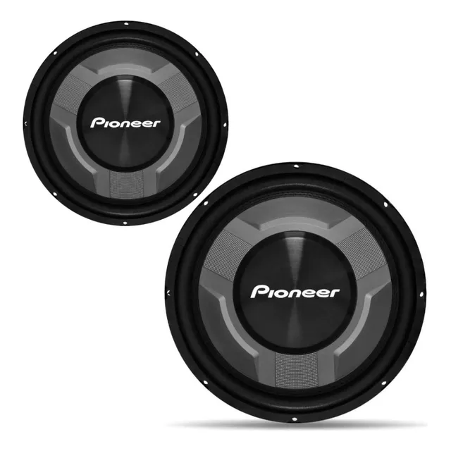 Subwoofer 12 Pol Pioneer Grave Ts-w3060br 4 Ohms 350w Rms Cor Preto