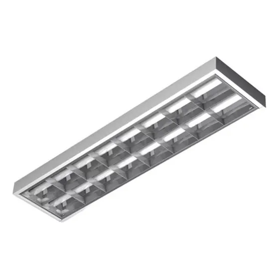 Luminária Calha Comercial Para Lâmpada Tubular Led T8 120cm Tipo Sobrepor Cor Branco Voltagem 127/220V