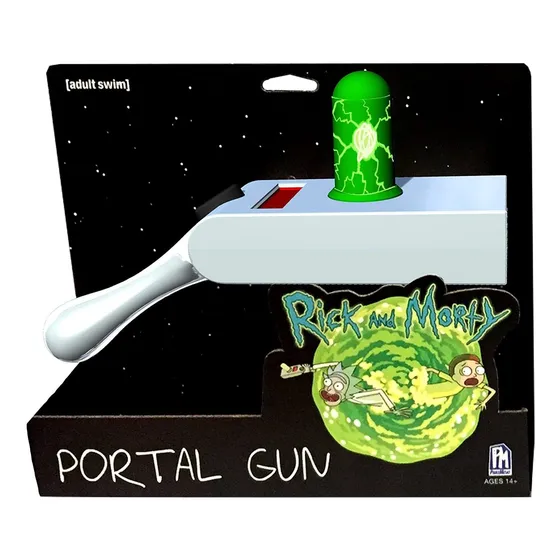 Rick And Morty Rick  Morty Exclusive Chrome Portal Gun Coll