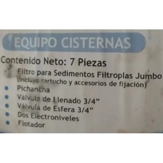 Accesorios Cisterna Rotoplas 10 Mil Litros, Nuevo Y Completo
