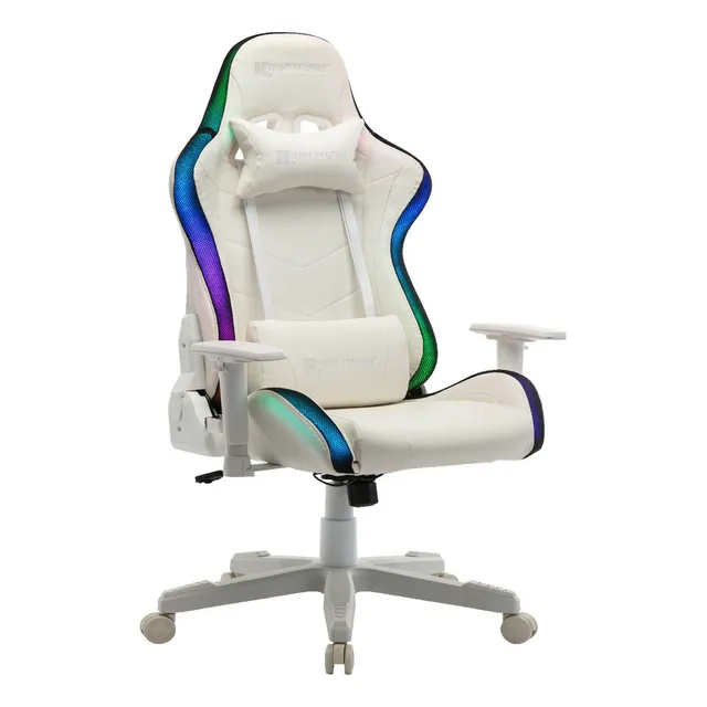 Silla Gamer Profesional Hype Legend Intense Evil Rgb Color Blanco