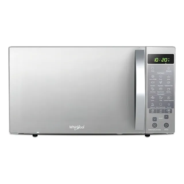 Horno De Microondas Whirlpool Wm1514d Gris Acero 1.4 Ft3 39l