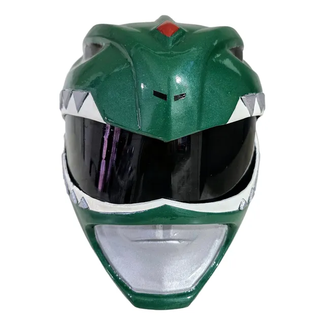 Casco Power Ranger Green Verde Tommy Fibra De Vidrio Cosplay