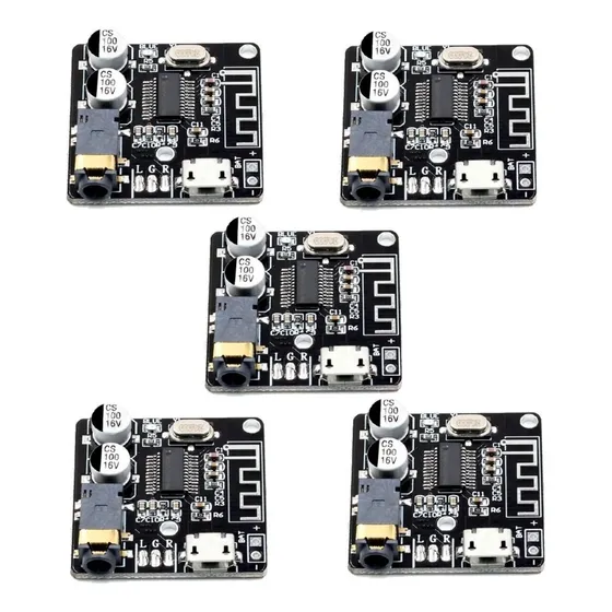 5x Mini Modulo Placa Receptor Bluetooth 5.0 Áudio Mp3