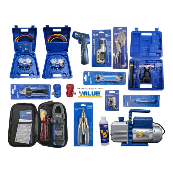Kit Value Herramientas Refrigeración B. Vacío Manifold Pest.