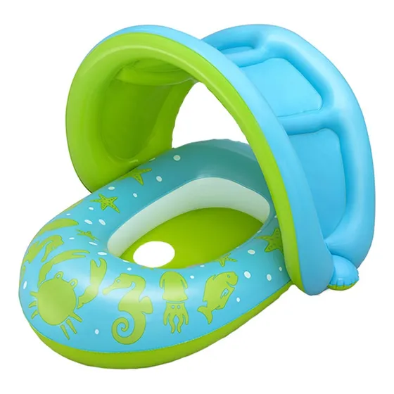 Silla Inflable Salvavidas Para Bebé De Color Con Techo