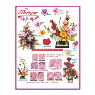 Moldes Para Flores De Foamy Kutimuy Con 5 Pares De Moldes Moldes Para Flores De Foamy Kutimuy Con 5 Pares De Moldes
