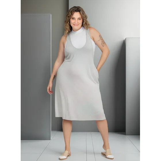 Vestido Jumper Jardinero Modal Lycra Onara Orion T.grande
