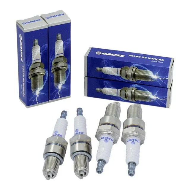 Kit Jogo 4 Velas Fiat Uno 1.6 R / Carb. 90 A 93 Álcool Gauss