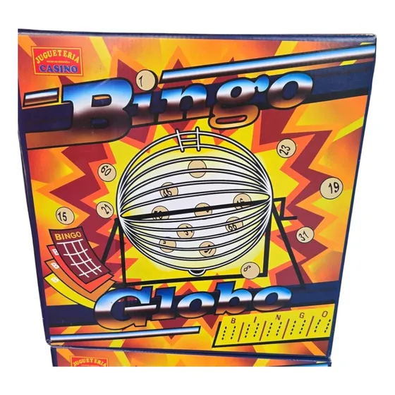 Juego De Bingo En Esfera Con Cartones, Juguetería Casino.