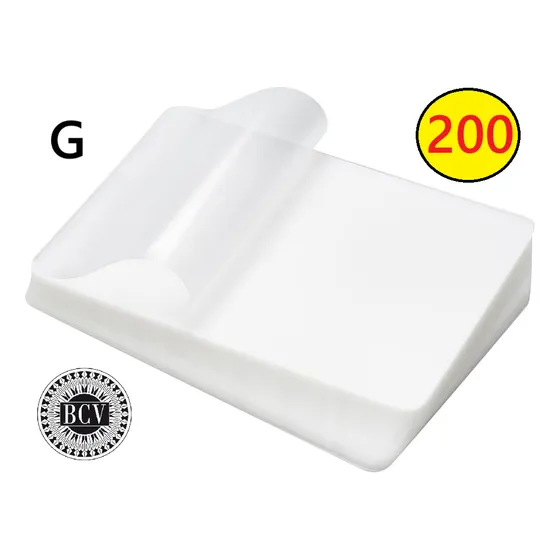 200 Láminas Plastificar Cédula Y Carnet 175 Micras 6.7 X 10