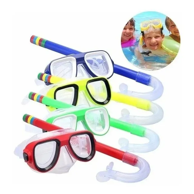 Set Playero O Kit De Snorkel Para Niños Y Niñas Buceo Playa