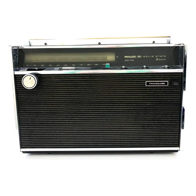 Rádio Philco Ford Am/fm Transglobe Solid State 9 Faixas