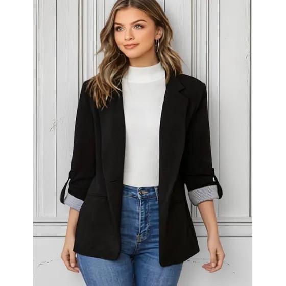 Blazer Saco En Negro