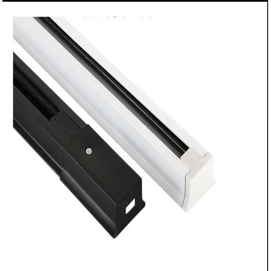 Riel 1 Metro Para Lampara Led Negro Y Blanco