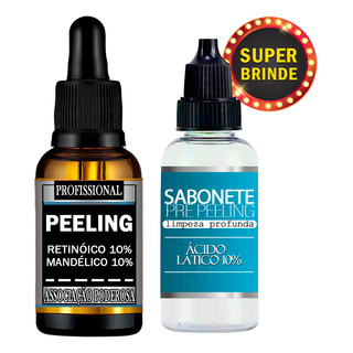 Ácido Retinóico 10% + Mandélico 10% I Associação + Sabonte Ácido Retinóico 10% + Mandélico 10% I Associação + Sabonte