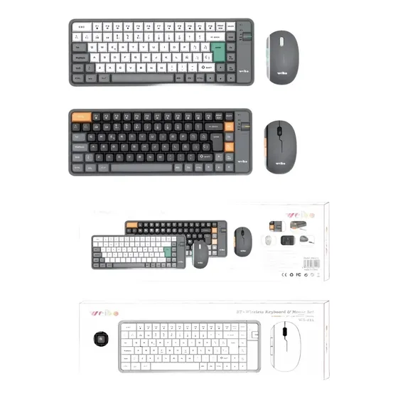 Teclado Y Mouse Modo Dual Weibo Wb-215 Recargable Bt