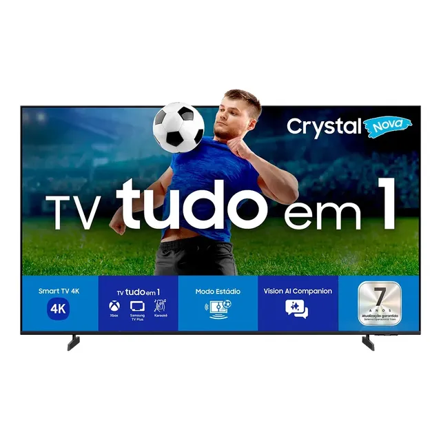 Samsung Smart Tv 70 Crystal Uhd 4k U8500f 2025, Xbox Cloud Gaming, Canais Gratuitos, 7 Anos De Atualização, Ai Energy Mode, Alexa Integrada