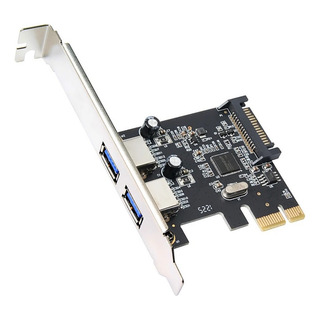 Placa Usb 3.0 - 2 Portas Traseiras Pci-express X1 X4 X8 X16 Placa Usb 3.0 - 2 Portas Traseiras Pci-express X1 X4 X8 X16