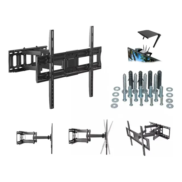Soporte Tv Acero Doble Brazo 37 A 70  40 Kilos Envío Gratis!