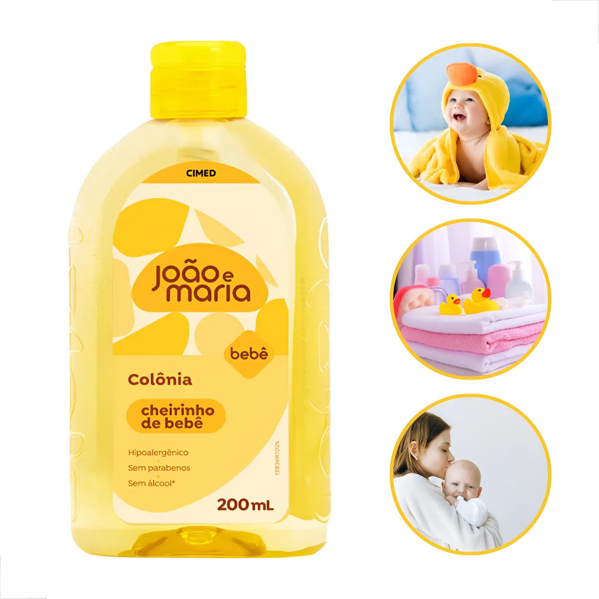 Colônia João E Maria Cheirinho De Bebê 200ml Colônia João E Maria Cheirinho De Bebê 200ml