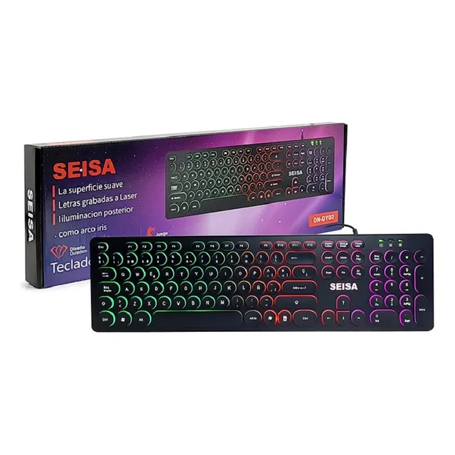 Teclado Usb Gamer Seisa Retroiluminado Dn-dy02