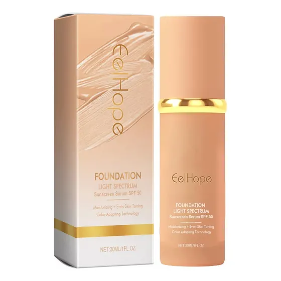  Foundation 4 En 1, Corrector De Color De Espectro Medio,