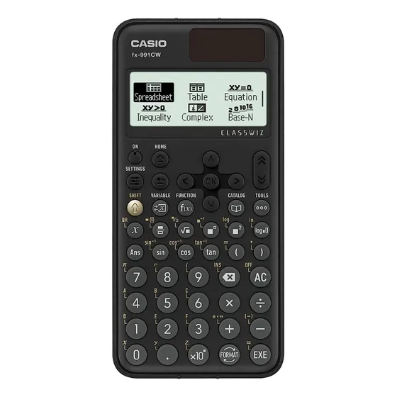 Calculadora Casio Escuela Universidad E Ingeniería Fx-991 Cw Color Negro