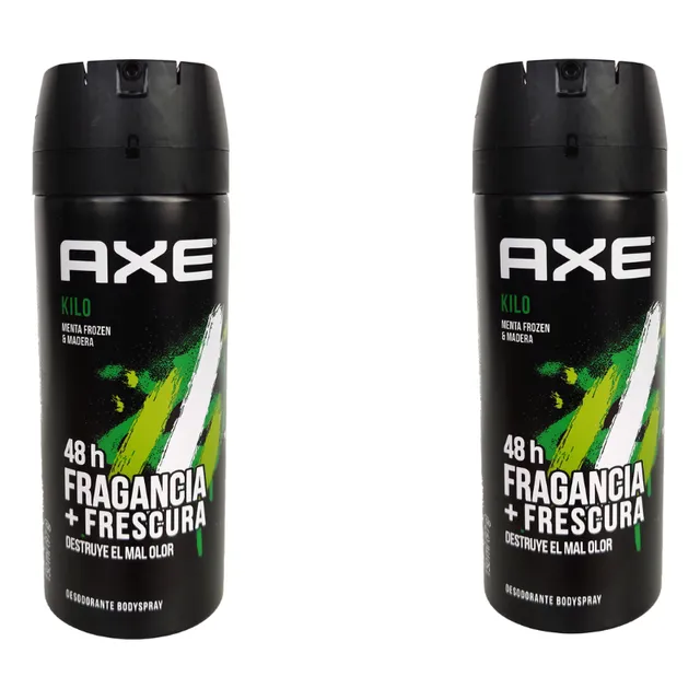 Desodorante Axe Kilo 48h De Fragancia Menta Y Madera 2pack