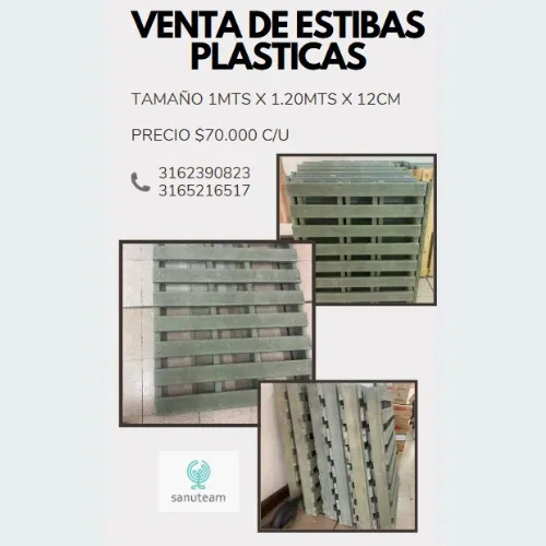 Estibas Plásticas Usadas (madera Plástica)