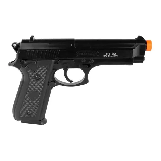 Pistola Airsoft Spring Mola Polímero Pt92 6mm Bbs - Cybergun