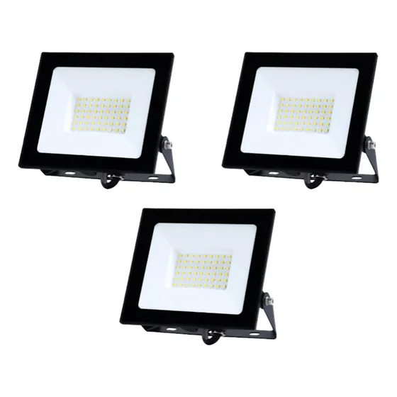 Reflector LED Want PROYECTOR DE AREA 50W con luz colorblanco cálido 220V pack x 3 unidades