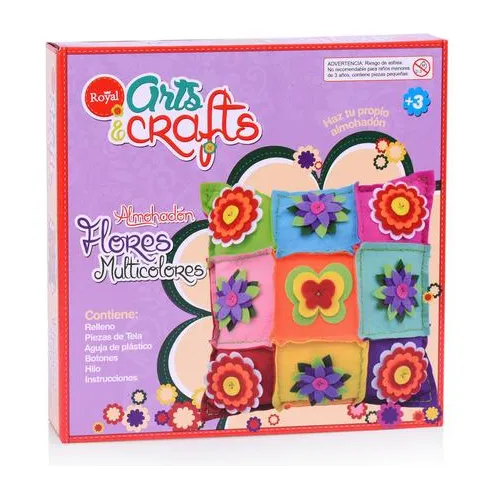 Juego Art&craft Kit Almohadón Flores Royal Súper Oferta