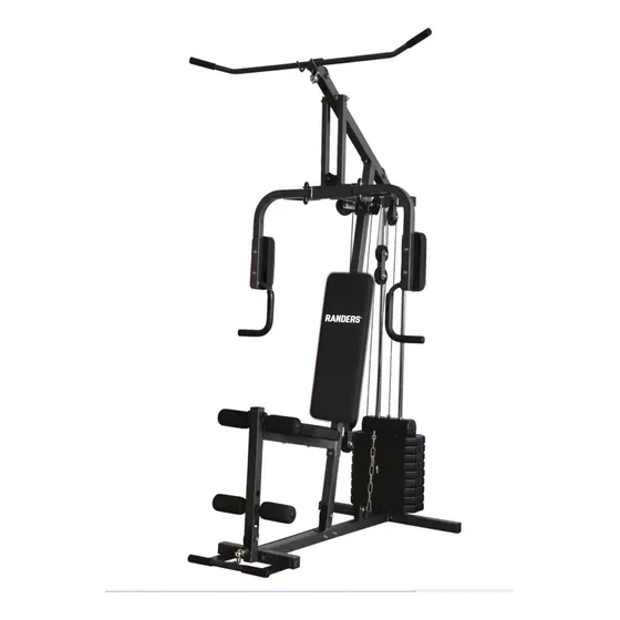 Multigimnasio Multigym Randers Home Gym Minigym Gimnasio Multifuncion Para Usuarios De 120 Kg Y Pesas Por 50 Kg Color Negro Gimnasio Multifuncional Para El Hogar