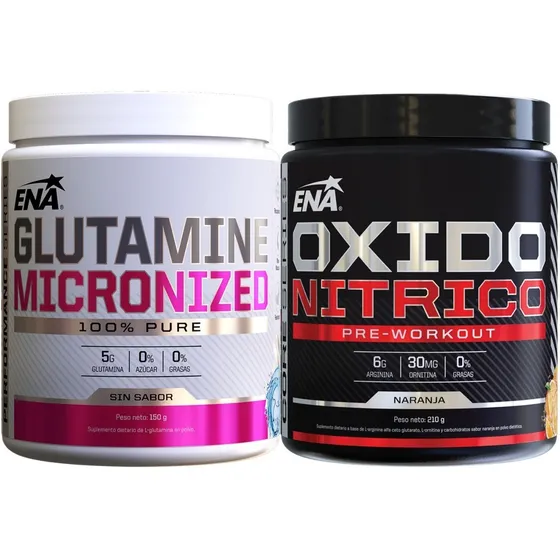 Combo Pack Ena Arginina Oxido Nitrico + Glutamina Aminos