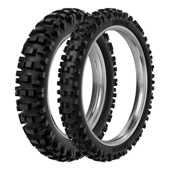 Kit 2 Pneu Moto Crf 230f Rinaldi Rmx 35 Traseiro Dianteiro