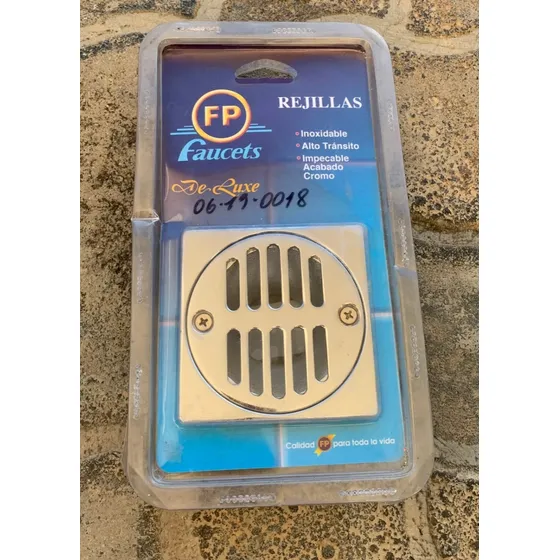 Rejilla Cuadrada Fundicion Pacific 10x10 Cromada 