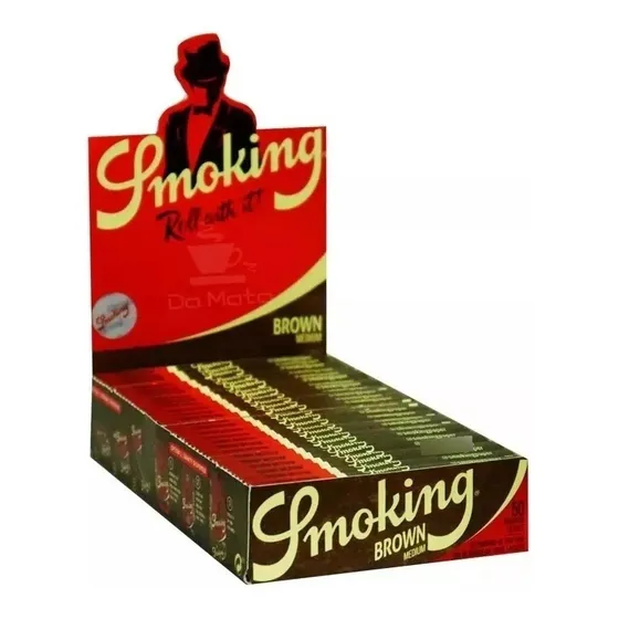 Caixa De Seda Smoking Brown 1 1/4