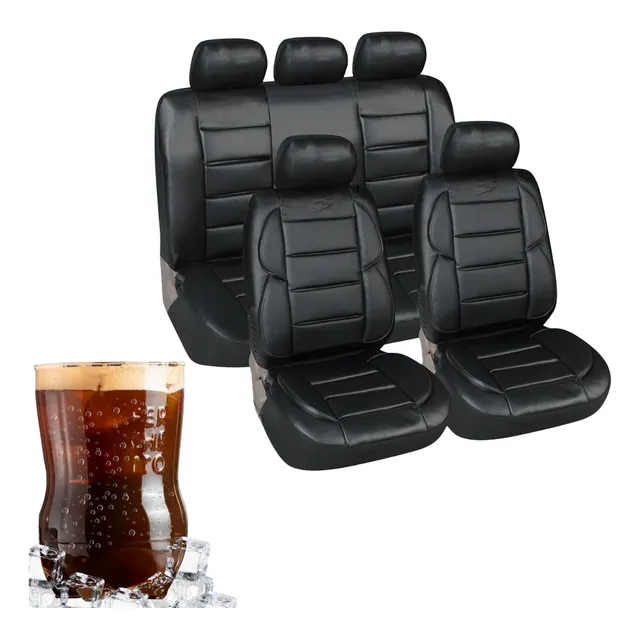 Funda Cubre Asiento Auto Cuerina + Vaso Ferchetto Papa Padre