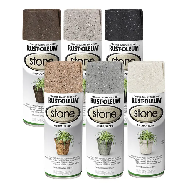 Tinta Spray Efeito Pedra Stone Artesanato Rust Oleum