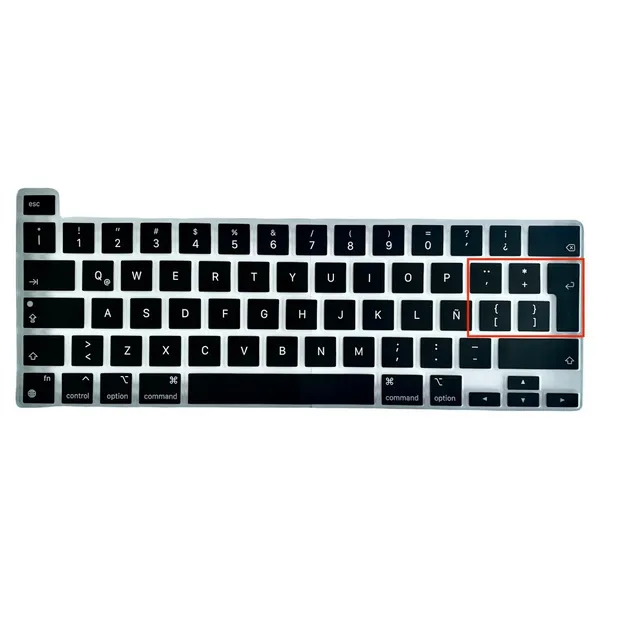 Cubre Teclado Español Para Macbook Pro 13  Modelo 2020 A2338