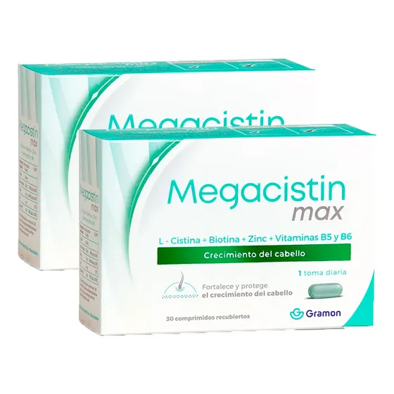 Megacistin Max Anticaida Fortalecedor Cabello X60 (2x30) Com