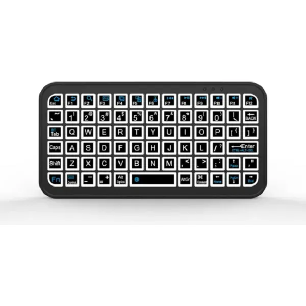 Teclado Bluetooth Recargable Rgb Multidispositivos Portatil
