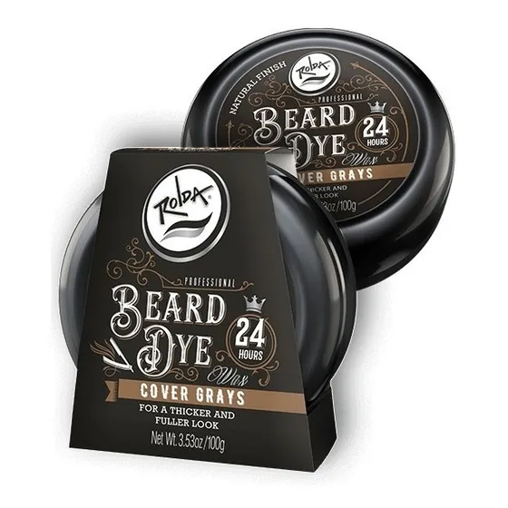 Cera Rolda Negra Tinte Pigmentador Cubrecanas Barba Cabello